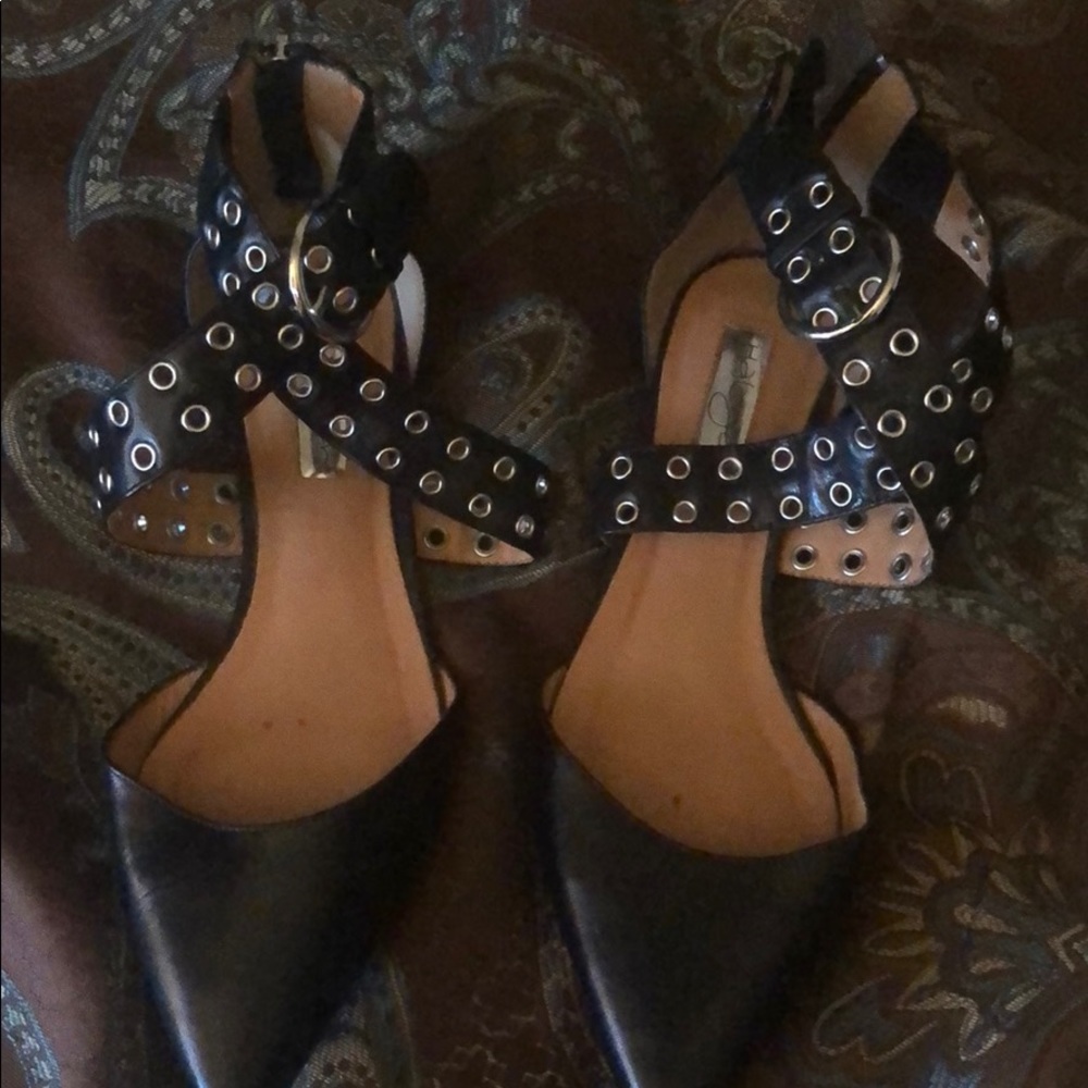 Flats with silver studs